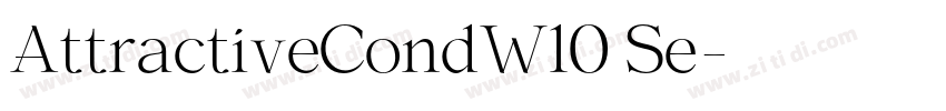 AttractiveCondW10 Se字体转换